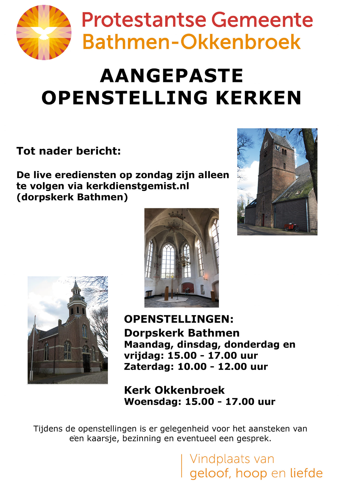 openstelling kerk 18 mrt 2020